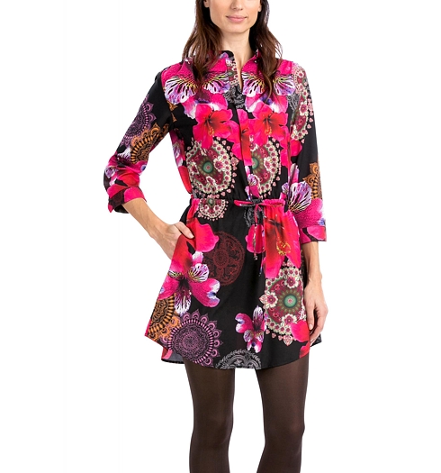 Dámské šaty DESIGUAL FRESA VEST FESTIVAL 3001 FRESA - DESIGUAL - 57V28K4 3001 FRESA VEST FESTIVAL