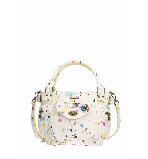 Dámská kabelka DESIGUAL BOLS MINI MCBEE SPLATTER 1000 BLANCO - DESIGUAL - 61X50W3 1000 BOLS_MINI MCBEE SPLATTER