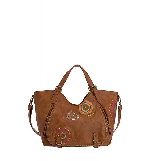 Dámská kabelka DESIGUAL BOLS ROTTERDAM AUDREY 6016 TOSTADO - DESIGUAL - 61X52C2 6016 BOLS_ROTTERDAM AUDREY
