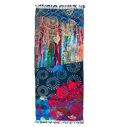 Plážová osuška DESIGUAL KIKOY SEA QUEEN 5060 AZUL NIZA - DESIGUAL - 61W58A1 5060 KIKOY_SEA QUEEN
