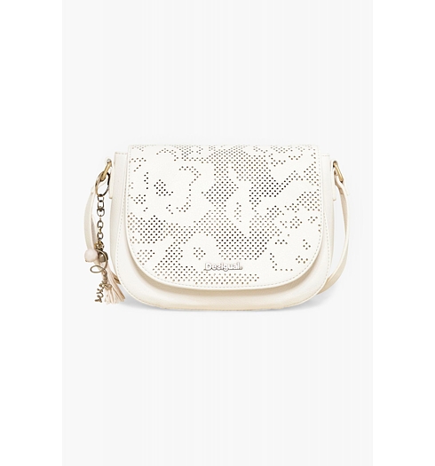 Dámská kabelka DESIGUAL BOLS VARSOVIA HOLEWOOD 1000 BLANCO - DESIGUAL - 71X9EF9 1000 BOLS VARSOVIA HOLEWOOD