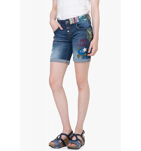 Dámské jeans DESIGUAL CENTAU 5053 DENIM MEDIUM WASH - DESIGUAL - 73D2JB2 5053 DENIM_CENTAU