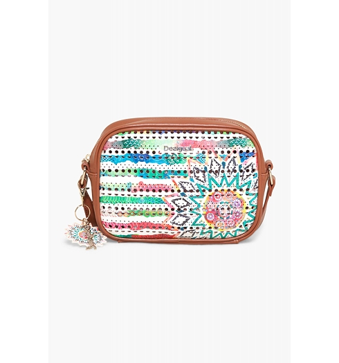 Dámská kabelka DESIGUAL CHARLOTTE NEW MARINE 1001 CRUDO - DESIGUAL - 73X9ED8 1001 BOLS_CHARLOTTE NEW MARINE