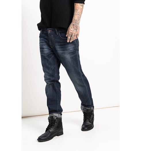 Pánské jeans HIS STANTON 9713 premium dark blue wash - HIS - 101474 9713 STANTON