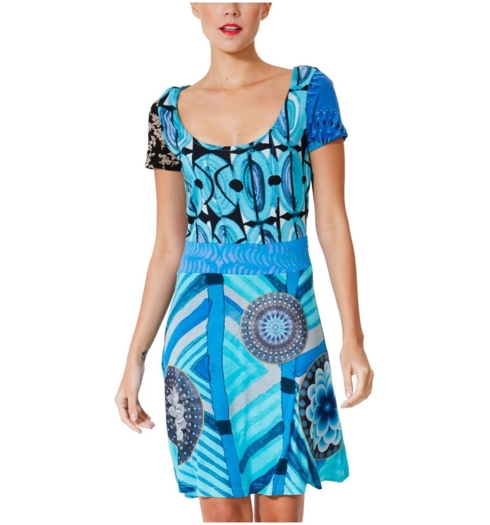 Dámské šaty DESIGUAL 31V2833 5000 VEST_PRAGA SLEVA 30 5000 - DESIGUAL - 31V2833 5000 VEST_PRAGA SLEVA 30