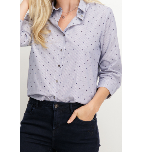 Dámská košile GARCIA SHIRT  LS 292 dark moon - GARCIA - U80031 292 ladies shirt ls