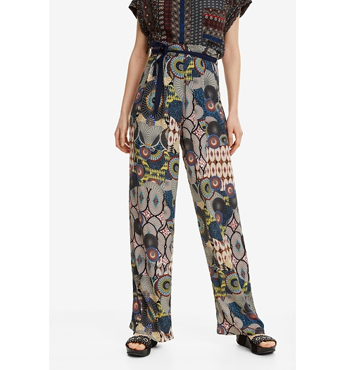 Dámské kalhoty DESIGUAL DEBORA 9019 TUTTI FRUTI - DESIGUAL - 19SWPW11 9019 PANT_DEBORA