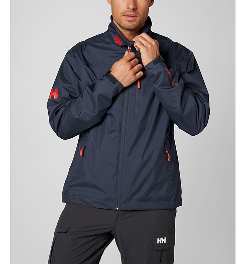 Pánská bunda HELLY HANSEN CREW MIDLAYER 994 graphite blue - Helly Hansen - 30253 994 CREW MIDLAYER JACKET