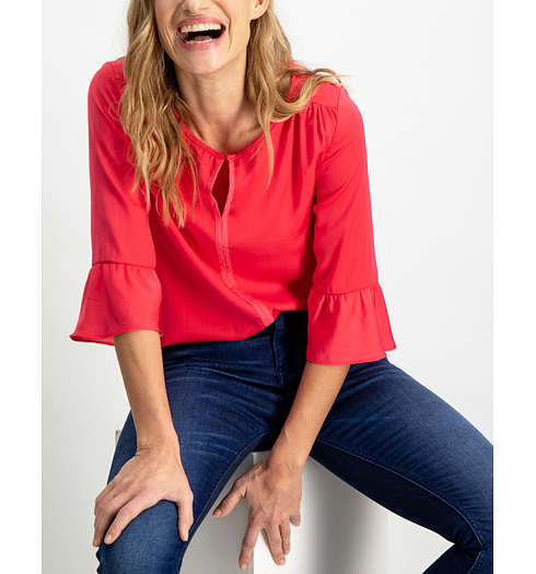 Dámská halenka GARCIA SHIRT 3363-tomato puree - GARCIA - GS900231 3363 ladies shirt ls