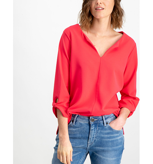 Dámská halenka GARCIA T-SHIRT 3363-tomato puree - GARCIA - GS900102 3363 ladies T-shirt