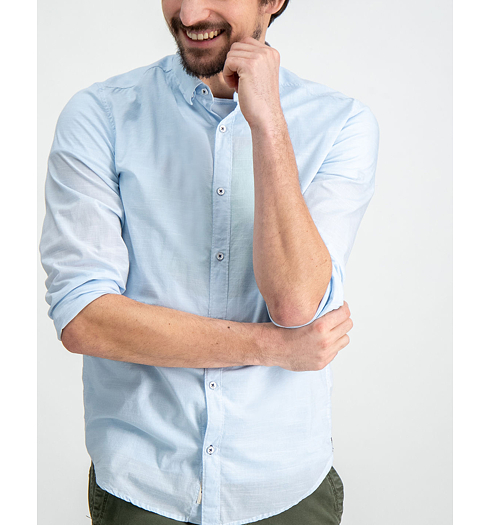 Pánská košile GARCIA SHIRT LS 3741-blue sky - GARCIA - D91228 3741 men`s shirt ls