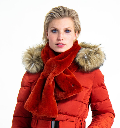 Dámská šála GARCIA ladies scarf 3497 rosso - GARCIA - I90131 3497 ladies scarf