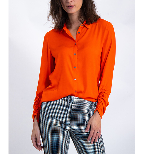 Dámská halenka GARCIA ladies shirt 1220 red orange - GARCIA - J90230 1220 ladies shirt