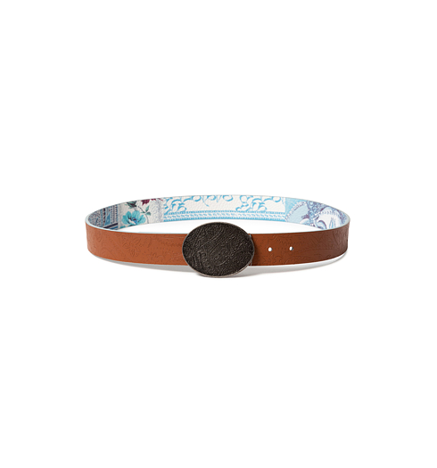 Dámský pásek DESIGUAL BELT_NAMASKARA_REVERSIBLE 2024 BLUE GREY - DESIGUAL - 20SARP15 2024 BELT_NAMASKARA_REVERSIBLE