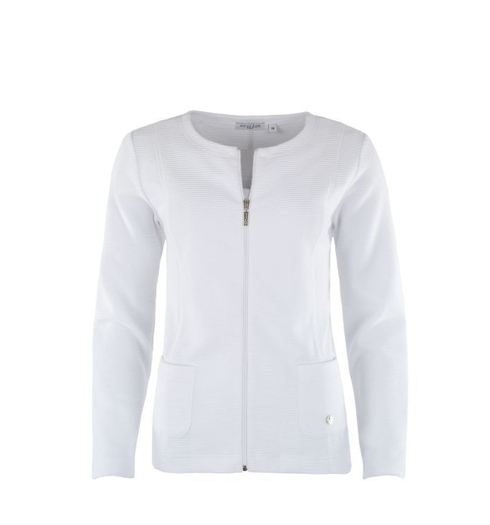 Dámská mikina HAJO D Sweatjacke 200 weis - HAJO - 18812 200 D Sweatjacke