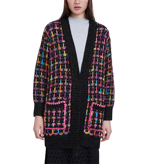 Dámský kardigan DESIGUAL NADIA 2000 BLACK - DESIGUAL - 20WWJF36 2000 JERS_NADIA