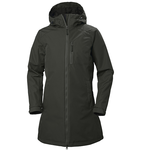 Dámský zimní kabát HELLY HANSEN W LONG BELFAST WINTER JACKET 482 BELUGA - Helly Hansen - 62395 482 W LONG BELFAST WINTER JACKET