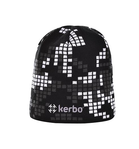 Pánská zimní čepice KERBO ROKS černobílá - KERBO - ROKS 020/001