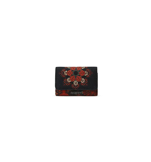 Dámská peněženka DESIGUAL INDOPATCH DIANA 2000 NEGRO - DESIGUAL - 21SAYP29 2000 MONE_INDOPATCH DIANA