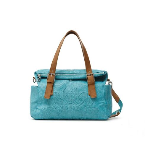 Dámská kabelka DESIGUAL SUMMER AQUILES LOVERTY 5092 AZUL PISCINA - DESIGUAL - 21SAXPCZ 5092 BOLS_SUMMER AQUILES LOVERT