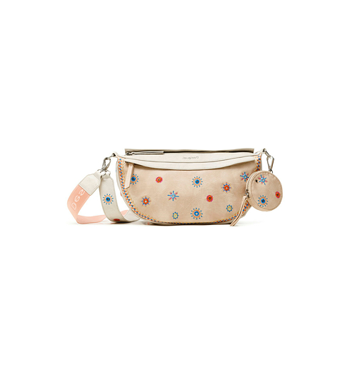 Dámská kabelka DESIGUAL CRISTAL MOON 6062 BEIGE ROTO - DESIGUAL - 21SAXP48 6062 BOLS_CRISTAL MOON_LUISIANA