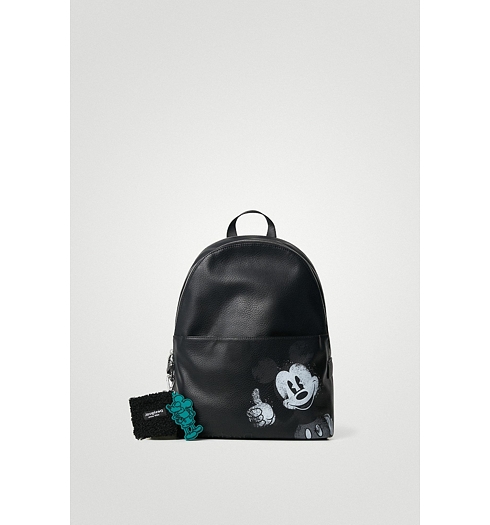 Dámský batůžek DESIGUAL MICKEY MOMBASA 2ZIPPERS 2000 NEGRO - DESIGUAL - 21WAKP41 2000 BACK_MICKEY MOMBASA 2ZIPPE