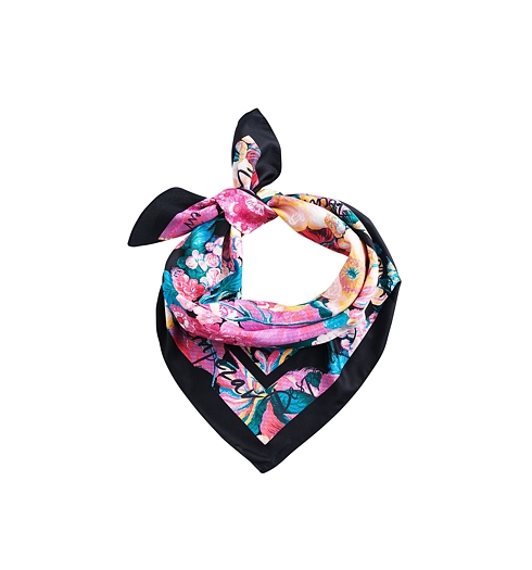 Dámský šátek DESIGUAL LILO SQUARE 3002 FUCSIA - DESIGUAL - 22WAWA02 3002 FOU_LILO SQUARE