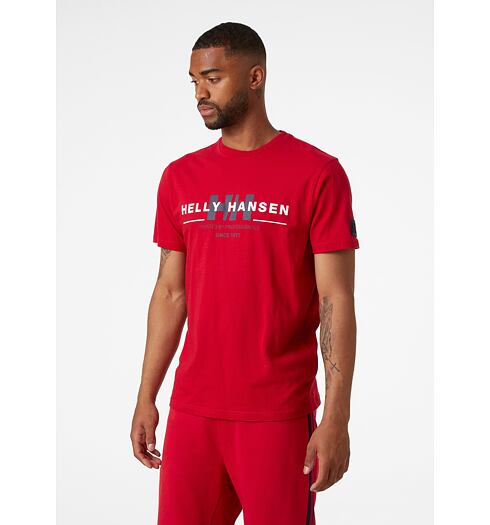 Pánské triko HELLY HANSEN RWB GRAPHIC T-SHIRT 162 RED - Helly Hansen - 53763 162 RWB GRAPHIC T-SHIRT