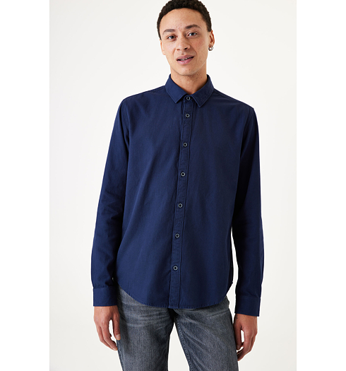 Pánské triko GARCIA mens shirt ls 70 marine - GARCIA - H31084 70 mens shirt ls
