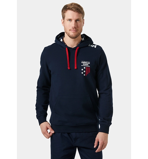 Pánská mikina HELLY HANSEN 21065 597 AM COTTON HOODIE 597 navy - Helly Hansen - 21065 597 AM COTTON HOODIE