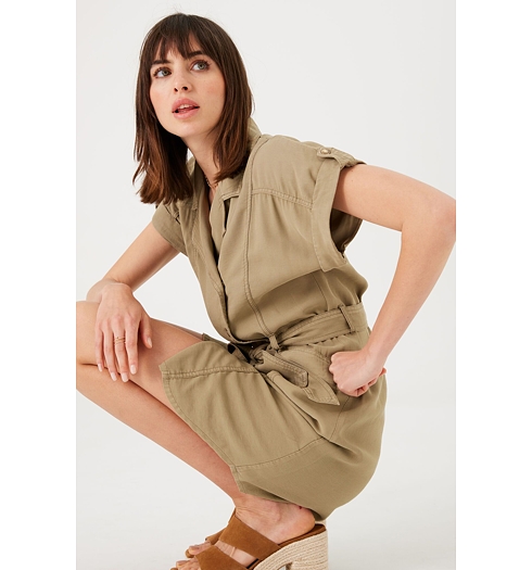 Dámské jeans GARCIA O40087 1013 ladies dress 1013 khaki - GARCIA - O40087 1013 ladies dress