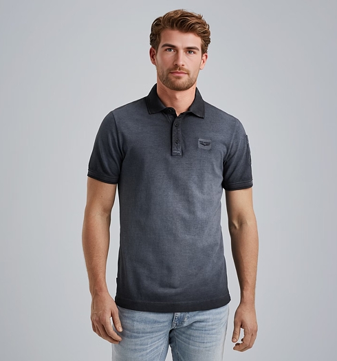 Pánská polokošile PME LEGEND Polo short sleeve cold dye pique 5281 - PME LEGEND - PPSS2504857 5281 Polo short sleeve cold dye pique