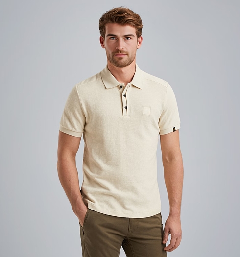 Pánská polokošile PME LEGEND Polo short sleeve slub jacquard jersey 7013 - PME LEGEND - PPSS2504865 7013 Polo short sleeve slub jacquard jersey