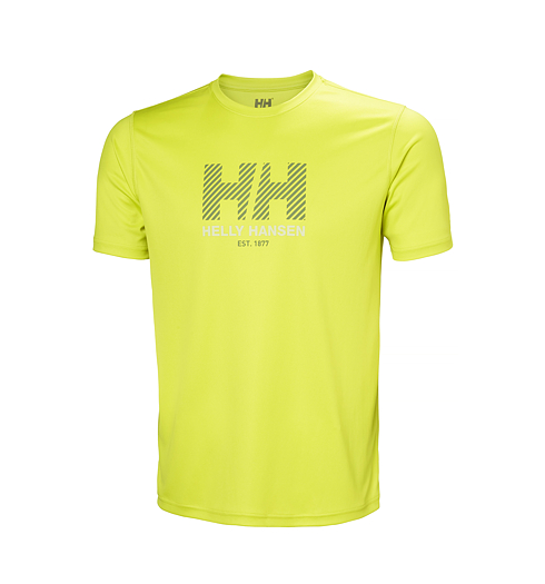 Pánské funkční triko HELLY HANSEN 49574 410 HH TECH GRAPHIC T-SHIRT 2.0 410 CYBER LIME - Helly Hansen - 49574 410 HH TECH GRAPHIC T-SHIRT 2.0