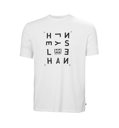 Pánské triko HELLY HANSEN 63082 2 SKOG GRAPHIC T-SHIRT 002 WHITE - Helly Hansen - 63082 2 SKOG GRAPHIC T-SHIRT