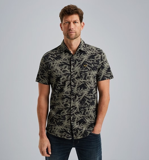 Pánská košile PME LEGEND Short Sleeve Shirt Print on Jersey Pique 5281 - PME LEGEND - PSIS2505228 5281 Short Sleeve Shirt Print on Jersey Pique