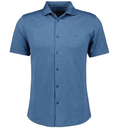 Pánská košile RAGMAN 5495790 718 Shirt Button through jaquard 718 - Ragman - 5495790 718 Shirt Button through jaquard