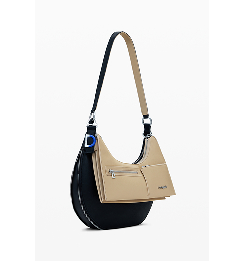 Dámská kabelka DESIGUAL 25WAXP49 2000 BAG DELTA LYRA BLACK 2000 BLACK - DESIGUAL - 25WAXP49 2000 BAG DELTA LYRA BLACK