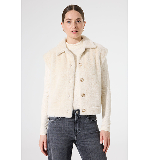 Dámská zimní vesta GARCIA ladies jacket Bílá - GARCIA - I50299 2082 ladies jacket