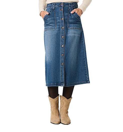 Dámská sukně TIMEZONE Midi Cargo Skirt Modrá - Timezone - 11-10118-20-3805 3532 Midi Cargo Skirt