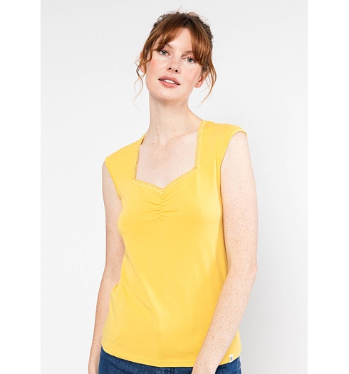 Dámské tílko Blutsgeschwister Let Romance Rule Žlutá - Blutsgeschwister - 001261-120 02166 Let Romance Rule