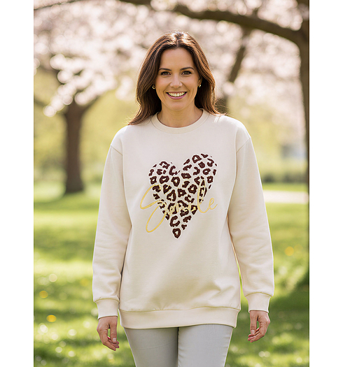 Dámská mikina BROADWAY SWEATSHIRT comfort Bílá - Broadway - 55004006 101 SWEATSHIRT comfort fit