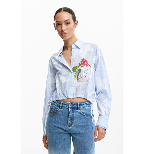 Dámská košile DESIGUAL PARKER Modrá - DESIGUAL - 26SWCW28 5029 CAM PARKER