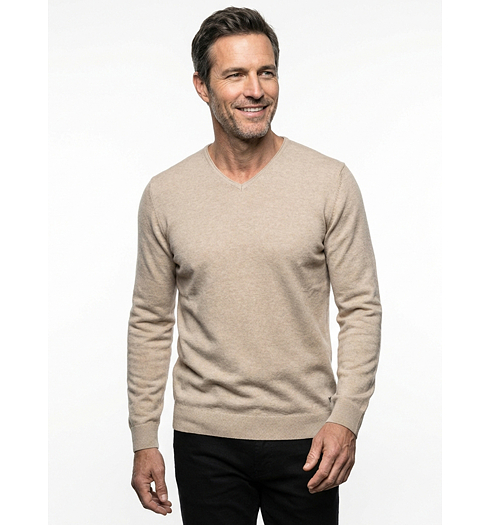 Pánský svetr RAGMAN Béžová - Ragman - 463657 869