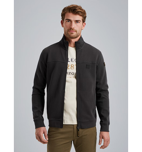 Pánská mikina PME LEGEND Jacket zip popcorn jacquard 9140 - PME LEGEND - PSW2506424 9140 Jacket zip popcorn jacquard