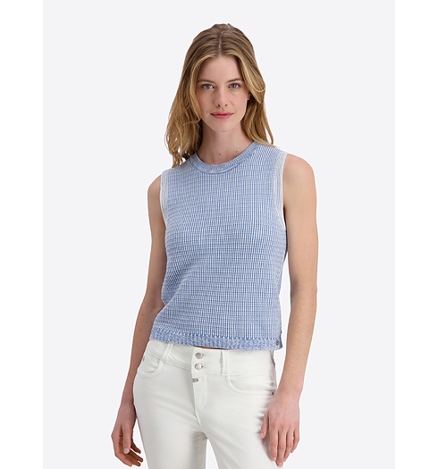 Dámské tílko TIMEZONE TOP Modrá - Timezone - T1 80285.9183 03961 Knitted top