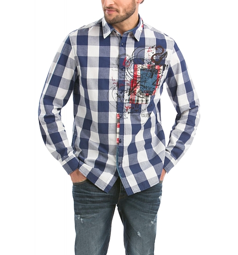 Pánská košile DESIGUAL CAM NOVAIN RETRO 5127 ESTADO - DESIGUAL - 56C12C4 5127 CAM NOVAIN RETRO