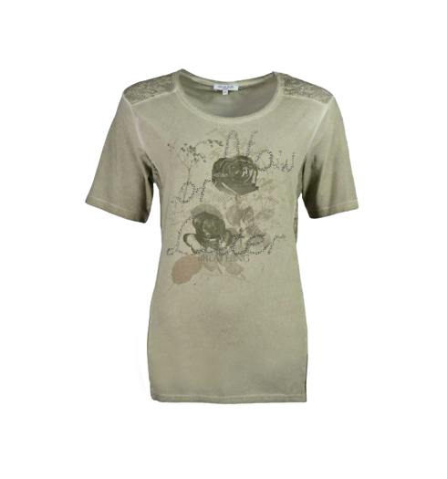 Dámské tričko HAJO D SHIRT 503 khaki - HAJO - 17971 503 D SHIRT