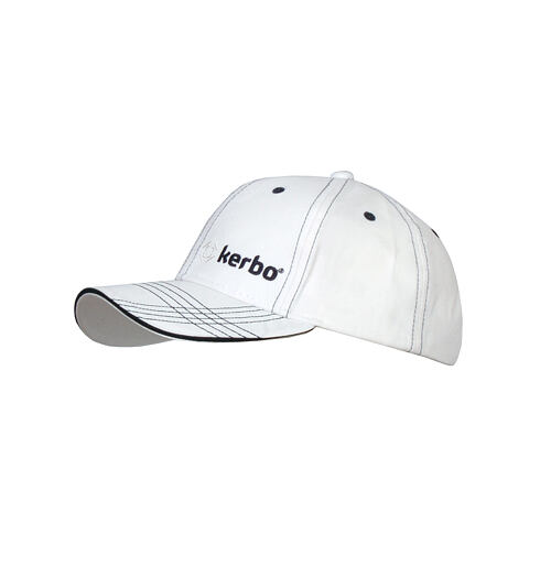 Čepice s kšiltem KERBO KŠILT PROŠíVANÁ 001 bílá - KERBO - ČEPICE SANDW.PROŠ.001