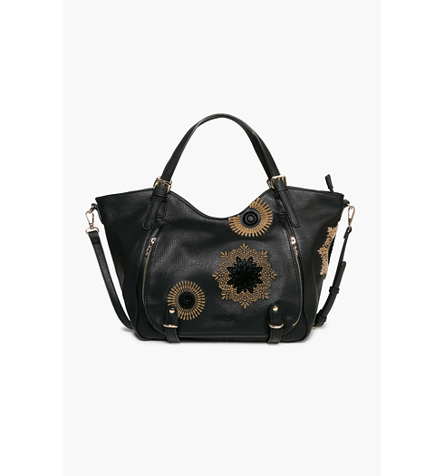 Dámská kabelka DESIGUAL ROTTERDAM RUBI 2000 NEGRO - DESIGUAL - 17WAXPEY 2000 BOLS_ROTTERDAM RUBI